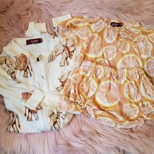 Milkbarn shirt and short set and pajamas